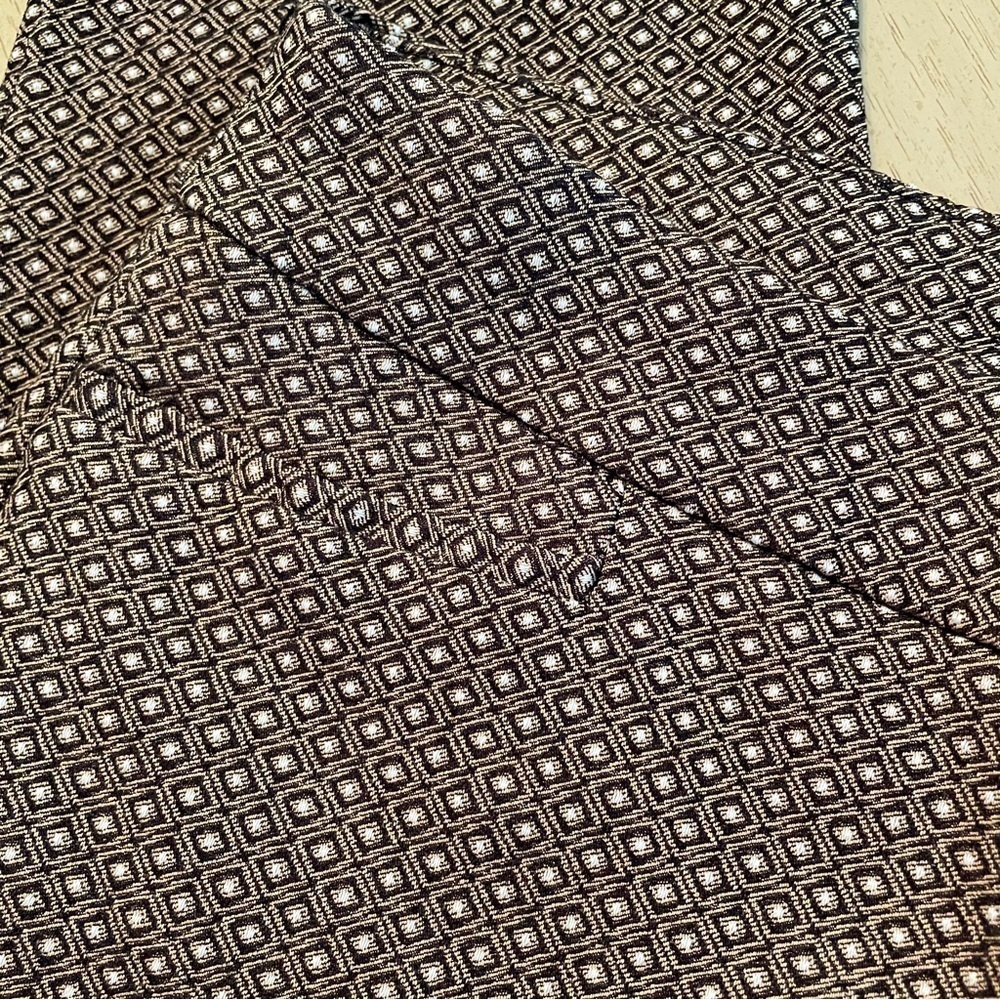 Chicos Brigitte Diamond Jacquard Ankle Pants business office corpcore size 8 M - Picture 4 of 13